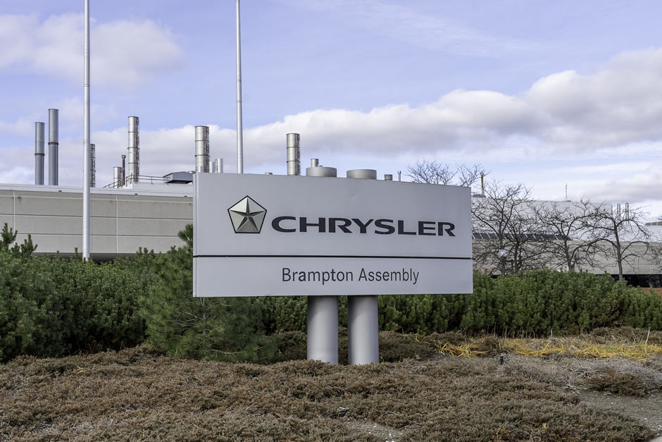 L'usine Fiat Chrysler à Brampton, Ontario