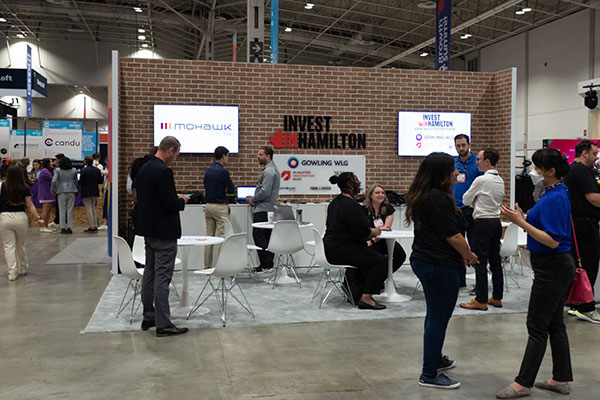 Invest in Hamilton’s booth at Collision, 2022 in Toronto, Ontario, Canada
