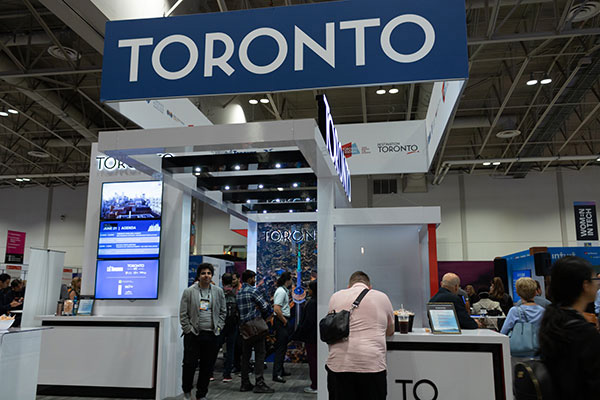 Kiosque de Toronto Global à Collision, 2022 à Toronto, Ontario, Canada