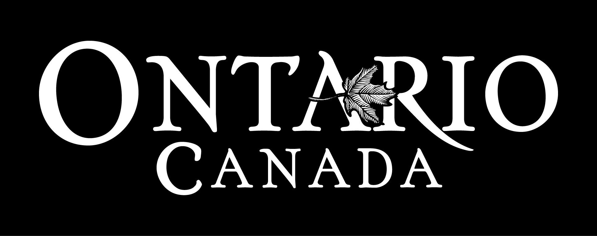 Logos de l'Ontario, Canada - Blanc inversé