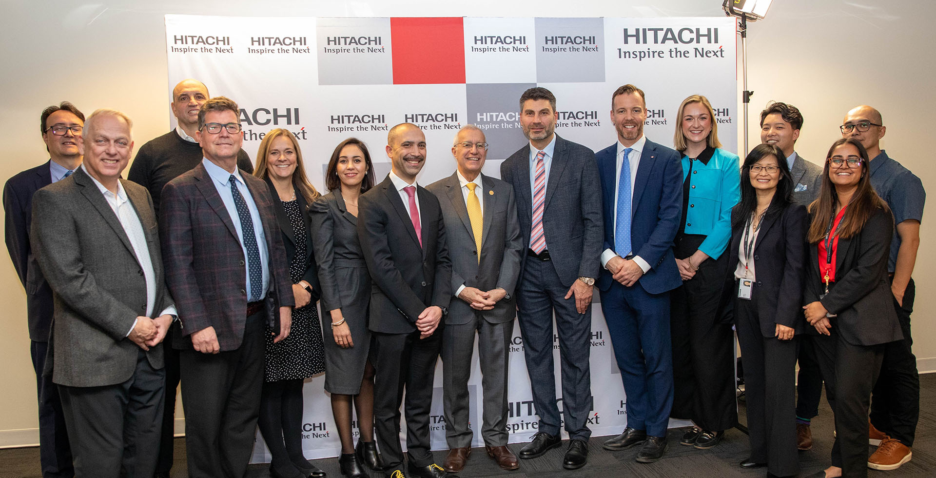 Photo of team at Hitachi Rail’s York Mills office in Toronto, Ontario