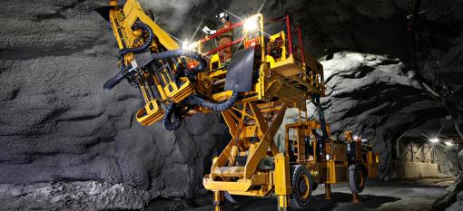 MacLean engineering bolter at work in an underground mine