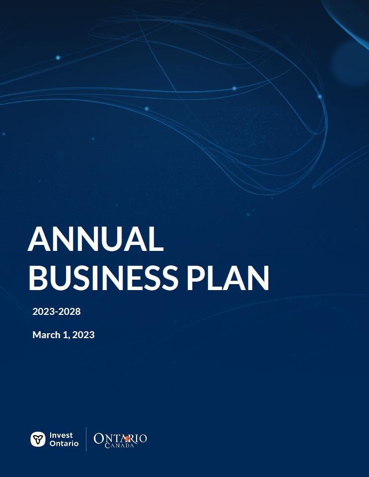 Invest Ontario Annual Business Plan 2023-2028