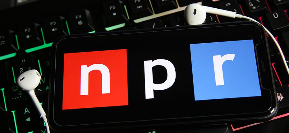 The NPR on a mobile phone
